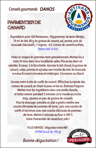 Parmentier de Canard